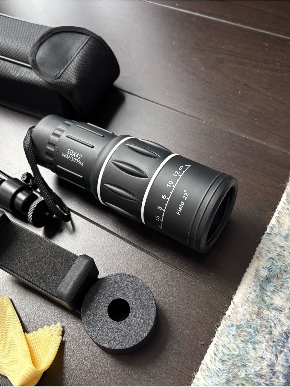 NEW Compact 10x42 Monocular Telescope - Black